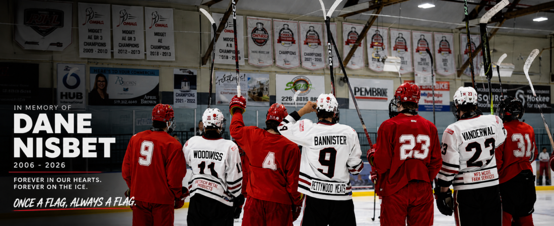Mooretown Flags and North Middlesex Stars Honour Dane Nisbet in Emotional Preseason Tribute