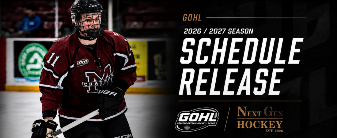 GOHL Releases 2026-27 Regular Season Schedule