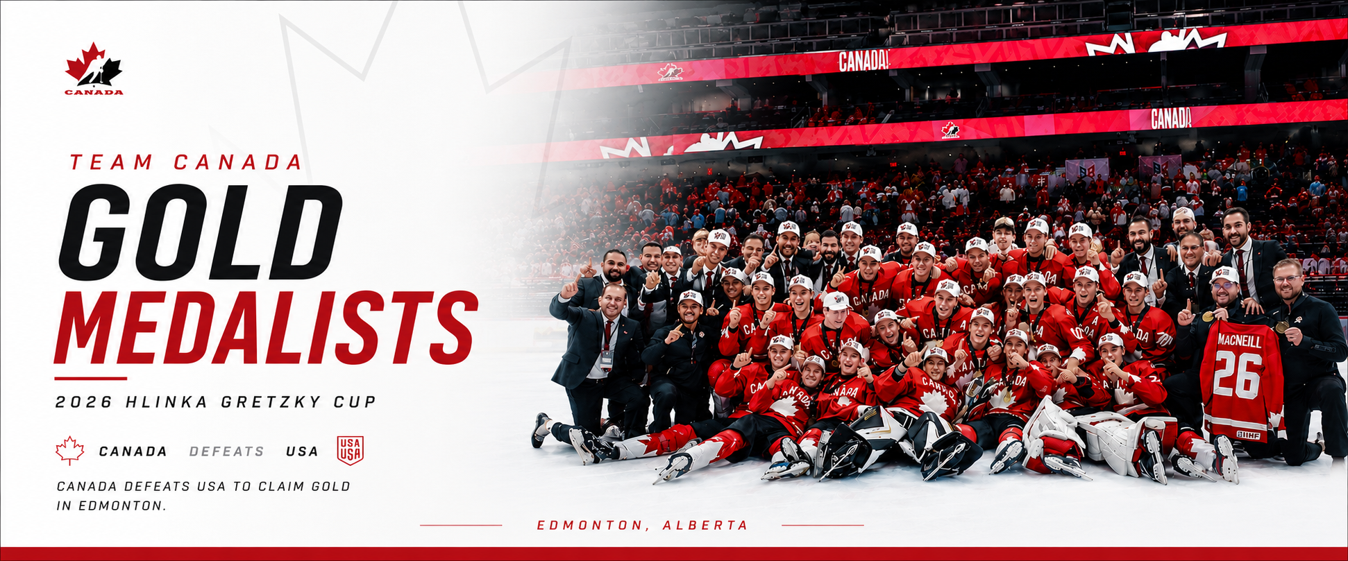 Canada Wins Gold at the 2026 Hlinka Gretzky Cup